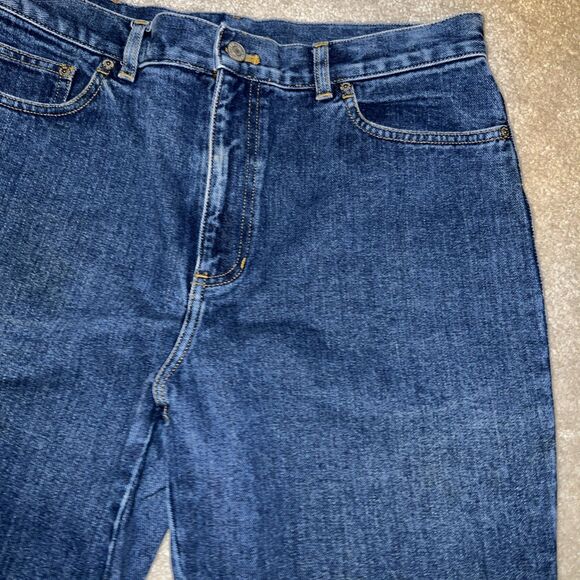 Ralph Lauren Polo Womens Jeans Size 10 Dark Wash Denim Mid Rise 30x27 Classic - Picture 2 of 7